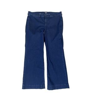 NYDJ Plus Size 22W Dark Wash High Rise Teresa Wide Leg Jeans wdnm737t